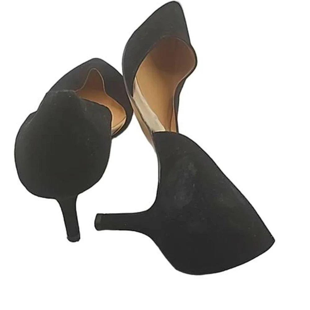 Sole Society Black Pointed D'Orsay Heels